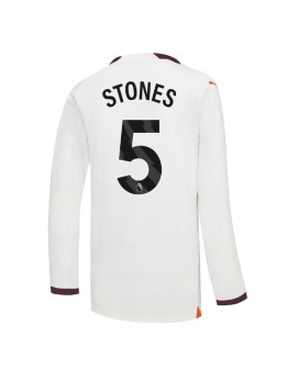 Billige Manchester City John Stones #5 Bortedrakt 2023-24 Langermet